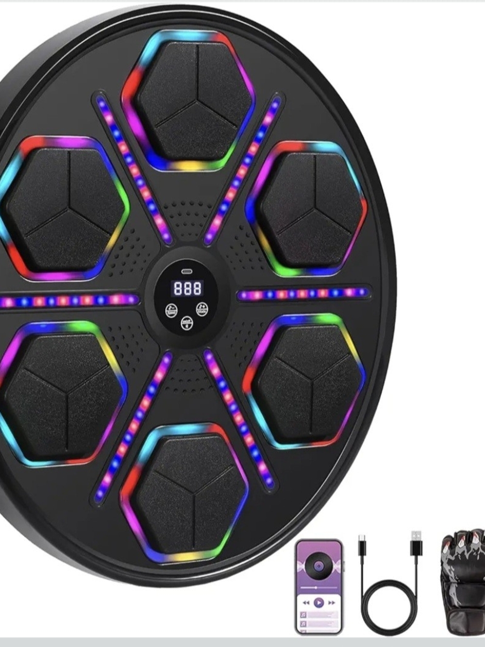 2026 Music Boxing Trainer Workout Fitness Machine ~ Smart Bluetooth Speakers